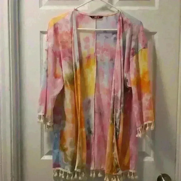 Tie dye cover up by Shein. Sz med. - Picture 1 of 3